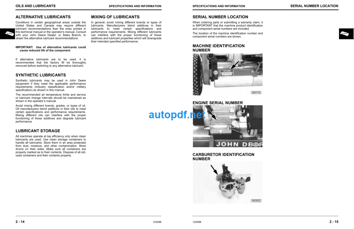 220A Walk-Behind Greensmower Technical Manual (TM1680)