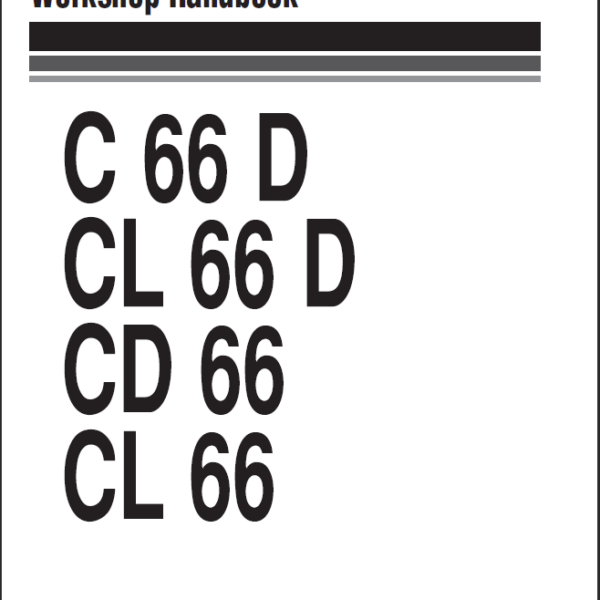 C 66 D-CL 66 D-CD 66-CL 66 Shop Manual