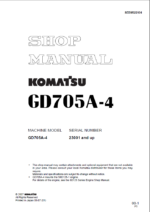 GD705A-4 (SEBM022104) Shop Manual