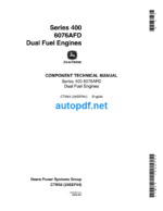 400 Series 6076AFD Dual Fuel Engines Component Technical Manual (CTM93)