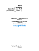 135G Excavator Operation and Test Technical Manual (TM14053X19)