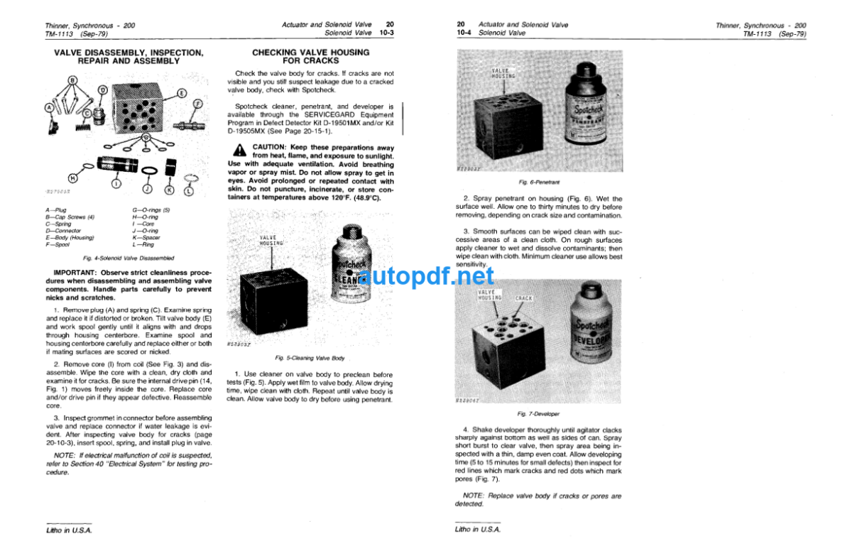 200 Synchronous Thinner Technical Manual (TM1113)