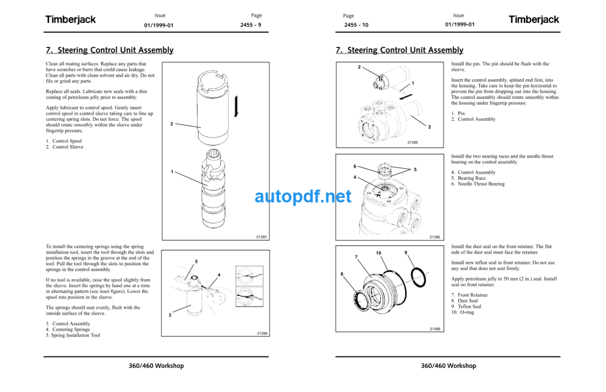 360 460 Skidder Technical Manual (TMF434422)