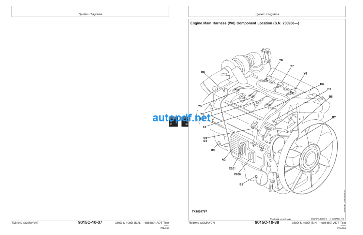 350D and 400D Articulated Dump Truck Operation and Test Technical Manual