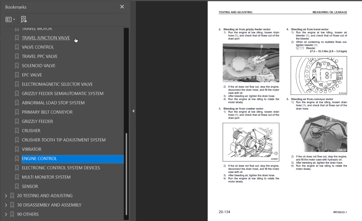 BR380 JG-1 (SEBM034104) Shop Manual