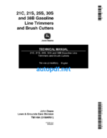 21C 21S 25S 30S 38B Gasoline Line Trimmers and Brush Cutters Technical Manual (TM1494)