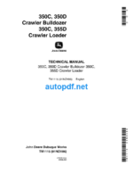 350C 350D Crawler Bulldozer and Crawler Loader Technical Manual (TM1115)