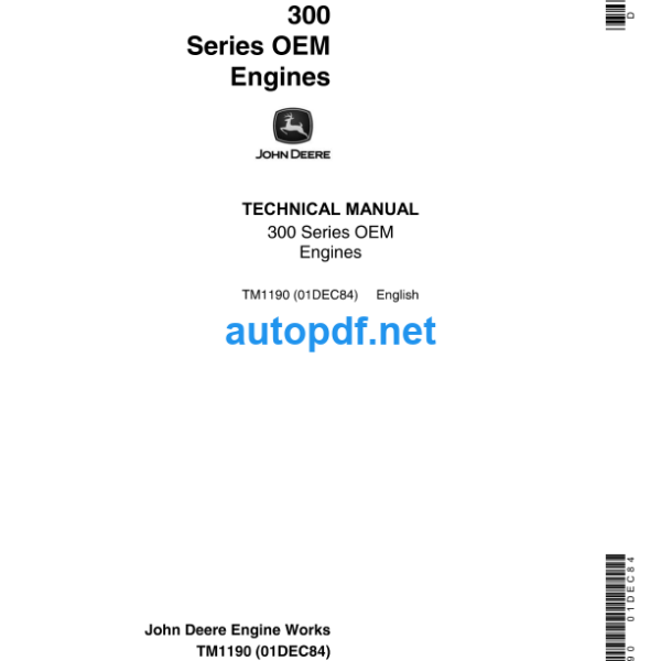 300 Series OEM Engines Technical Manual (TM1190)