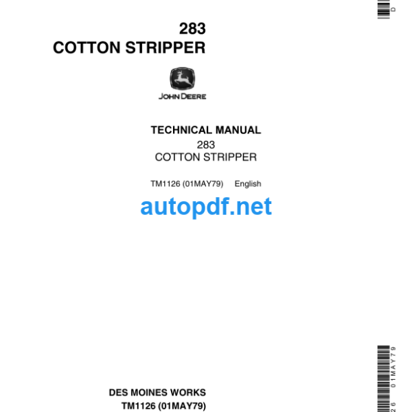 283 Cotton Stripper Technical Manual (TM1126)