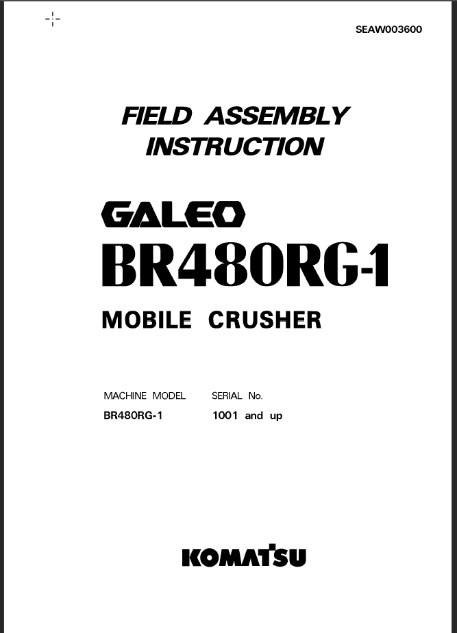 BR480RG-1 (SEAW003600) Shop Manual