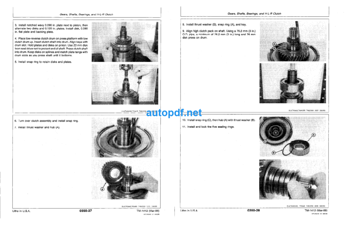 400G Crawler Bulldozer Repair Technical Manual (TM1412)