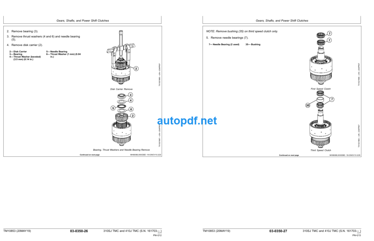 310SJ and 410J Backhoe Loader with Total Machine Control (TMC) Repair Technical Manual (TM10853)