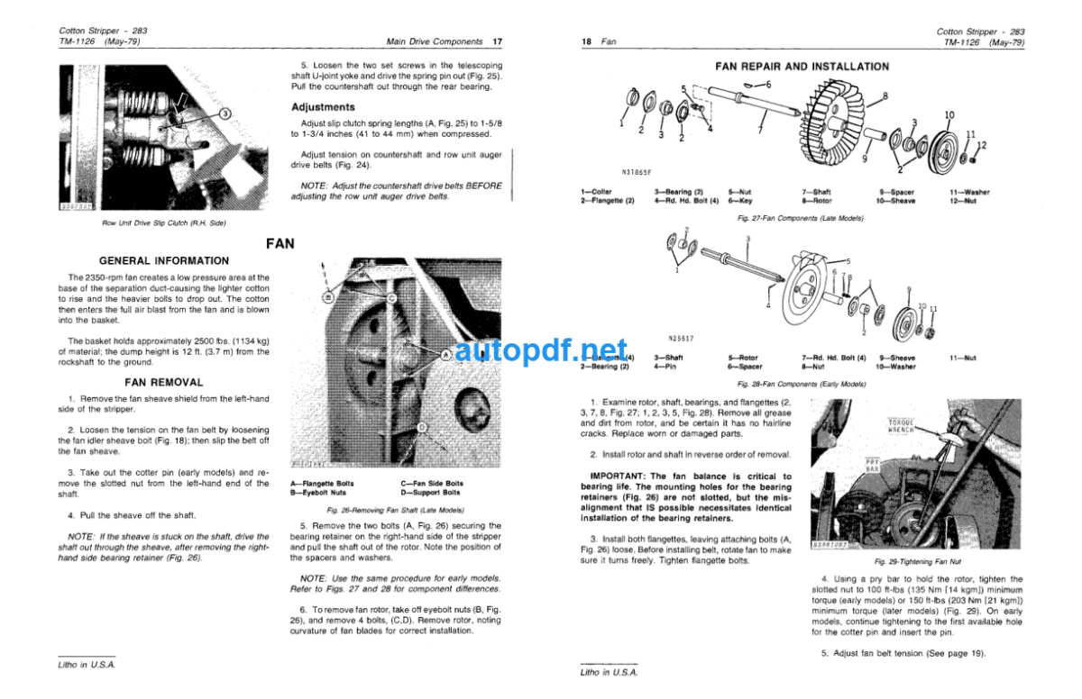 283 Cotton Stripper Technical Manual (TM1126)