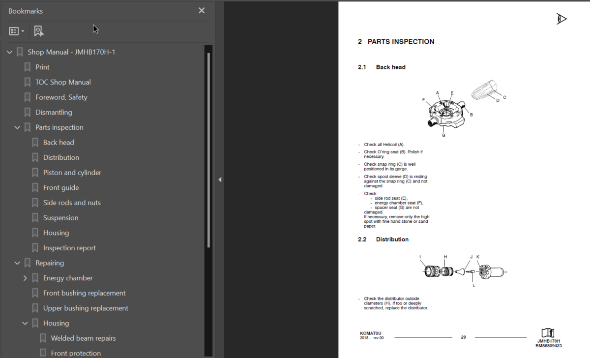 JMHB170H-1 (SEN06675-00) Shop Manual