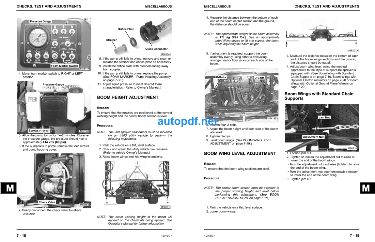 200 Sprayer Attachment Technical Manual (TM1729)