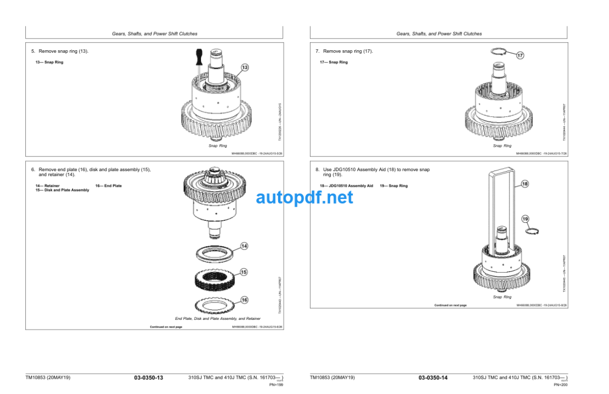 310SJ and 410J Backhoe Loader with Total Machine Control (TMC) Repair Technical Manual (TM10853)