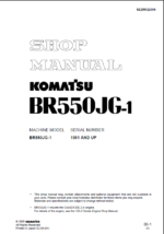 BR550JG-l Shop Manual