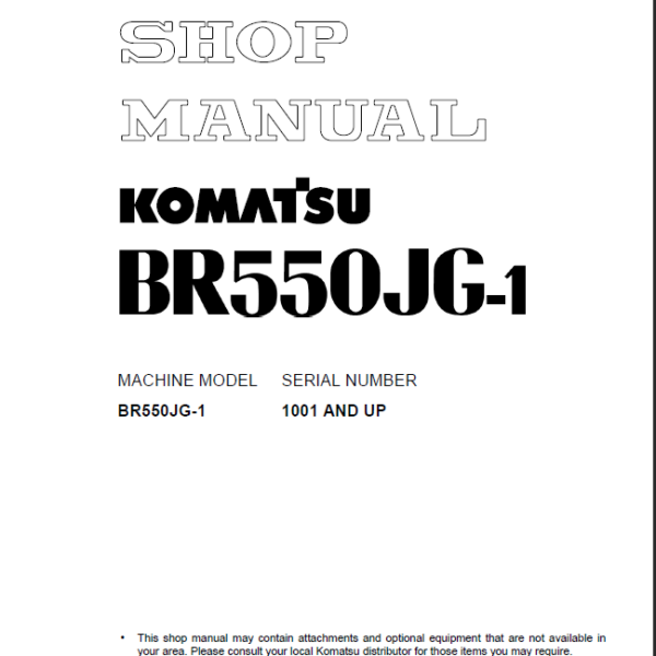 BR550JG-l Shop Manual