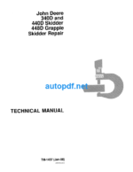 340D and 440D Skidder 448D Grapple Skidder Repair Technical Manual (TM1437)