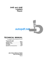 344E and 444E Loaders Repair Technical Manual (TM1422)