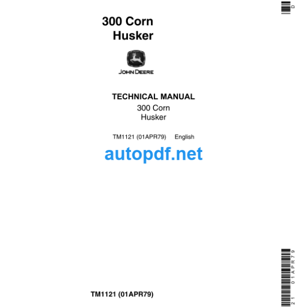 300 Corn Husker Technical Manual (TM1121)