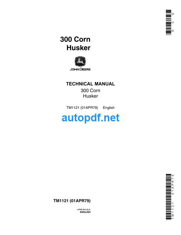 300 Corn Husker Technical Manual (TM1121)