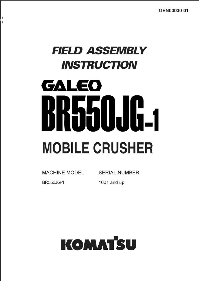 BR550JG-1 (GEN00030-01) Shop Manual