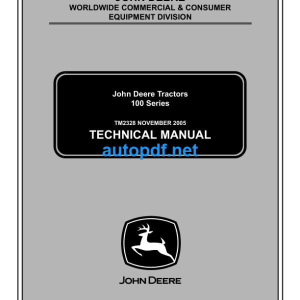 100 Series Tractors Technical Manual (TM2328)