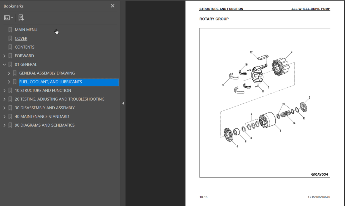 GD530A(W)-2 GD650A(W)-2 GD670A(W)-2 Shop Manual