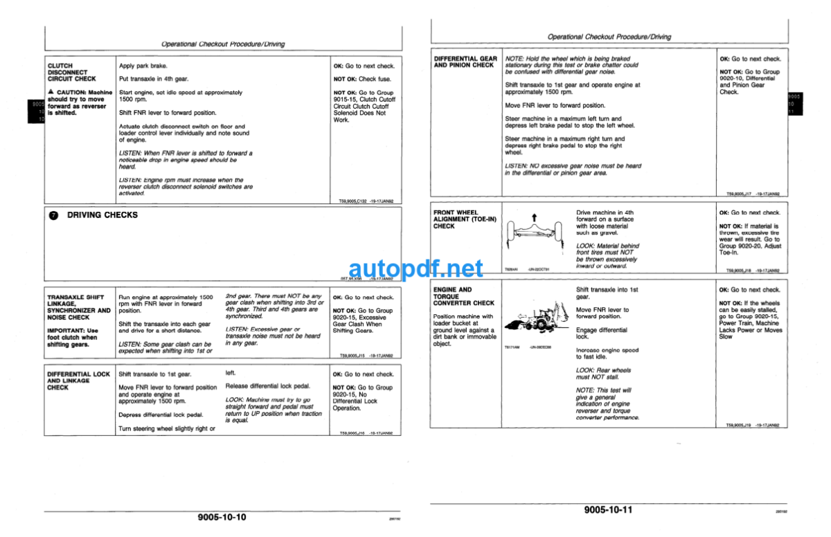 210C, 310C, 315C Backhoe Loader Operation and Test Technical Manual