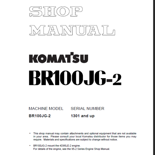 BR100JG-2 Shop Manual