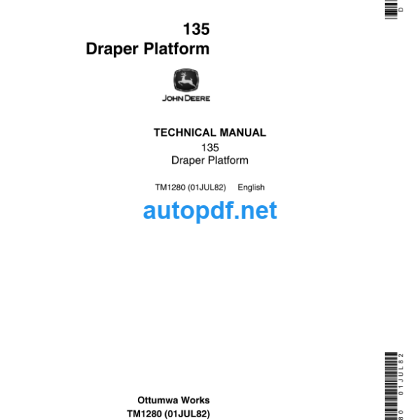 135 Draper Platform Technical Manual (TM1280)