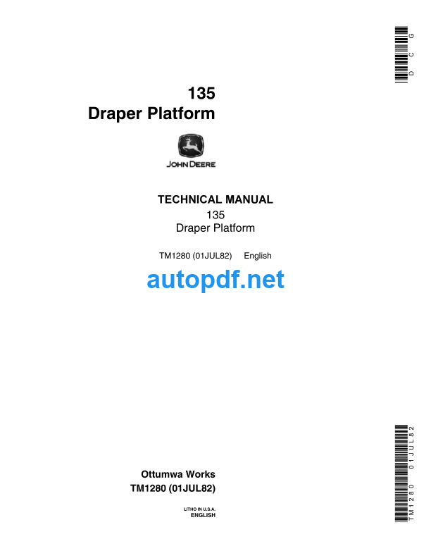 135 Draper Platform Technical Manual (TM1280)