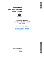 336 346 and 466 Baler Drives Technical Manual (TM1114)