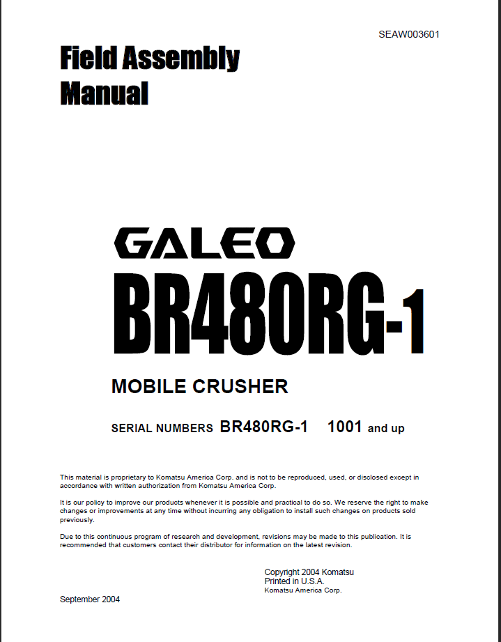 BR480RG-1 (SEAW003601) Shop Manual