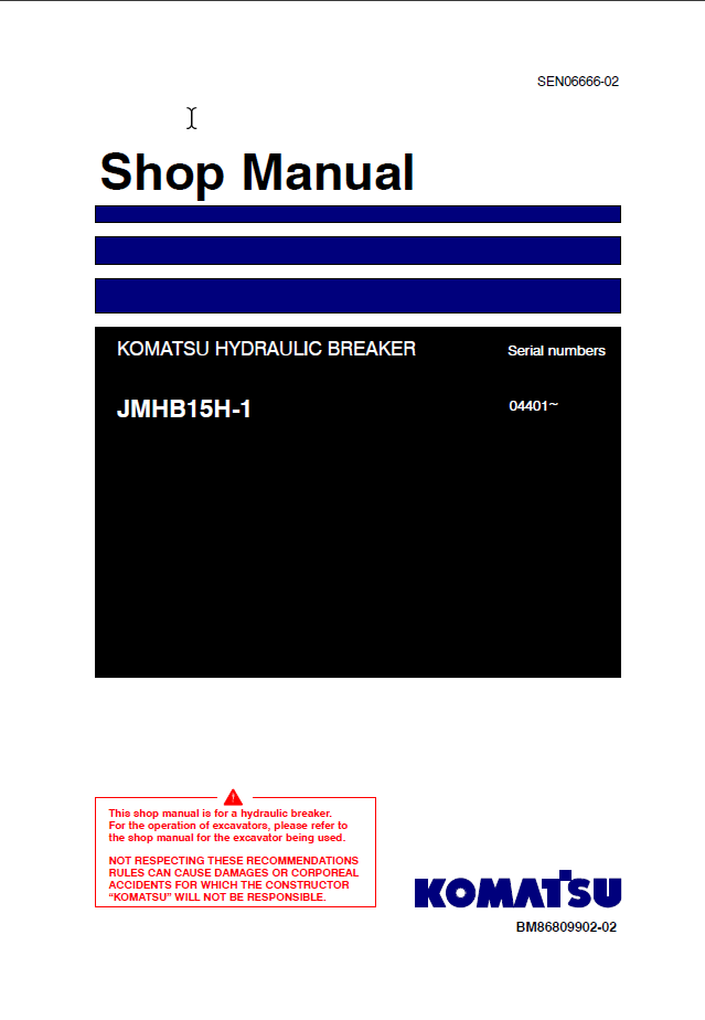 JMHB15H-1 Shop Manual