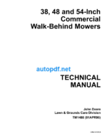 38 48 and 54-lnch Commercial Walk-Behind Mowers Technical Manual (TM1488)