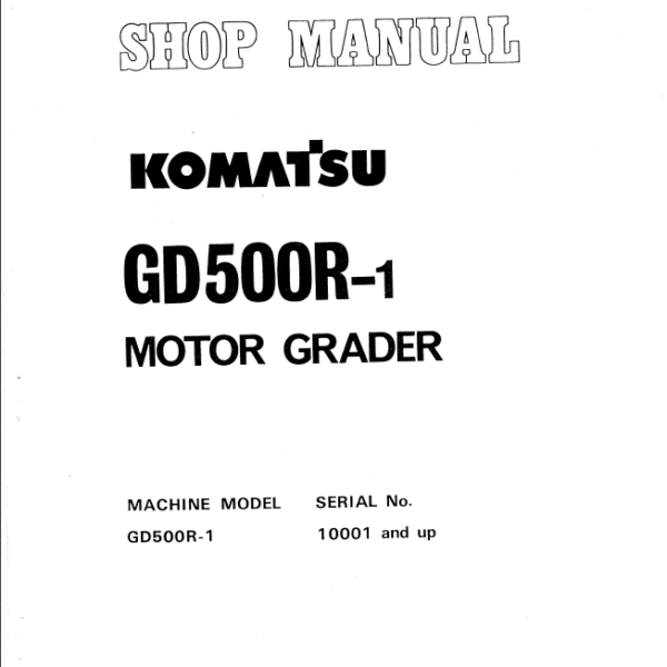 GD500R-1 Shop Manual