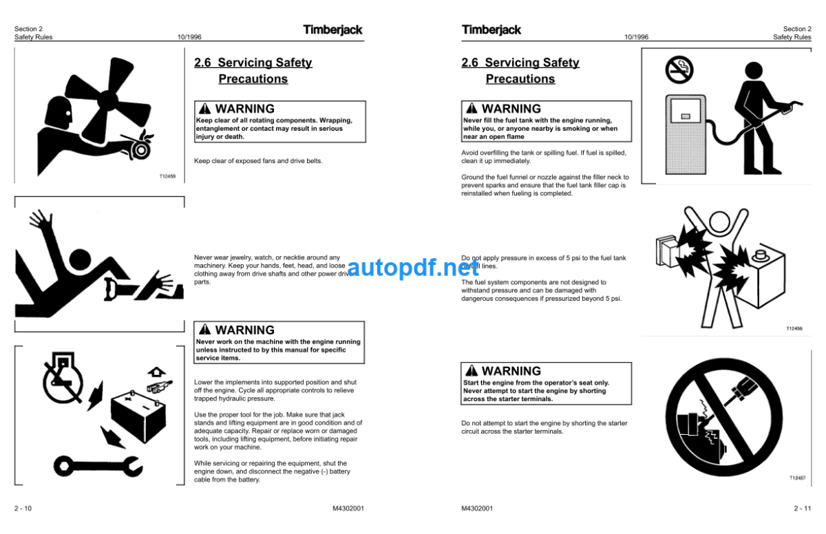 330 430 Log Loader Technical Manual (TMF278359