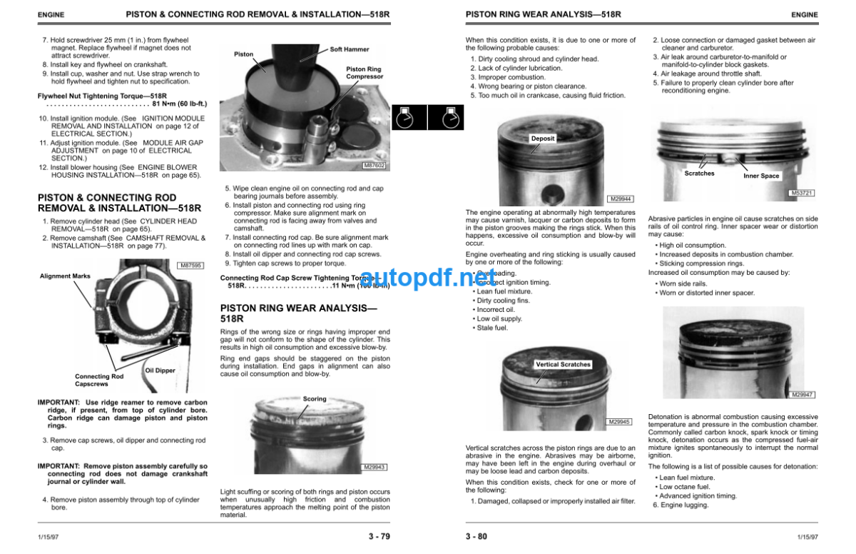 314F 518R and 820R Walk-Behind Tillers Technical Manual (TM1687)