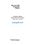 35D and 50D Excavator Repair Technical Manual (TM2264)