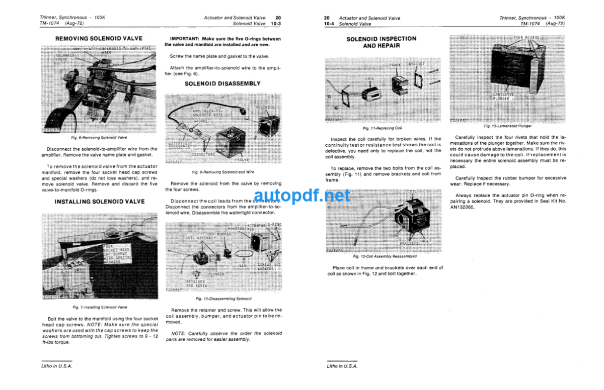 100K Synchronous Thinner Technical Manual (TM1074)