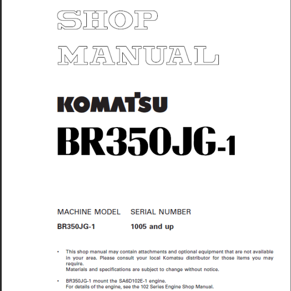 BR350JG-1 Shop Manual