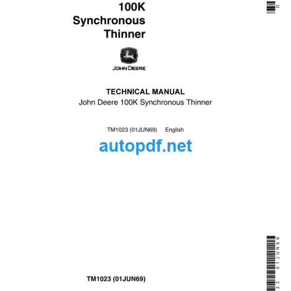 100K Synchronous Thinner Technical Manual (TM1023)