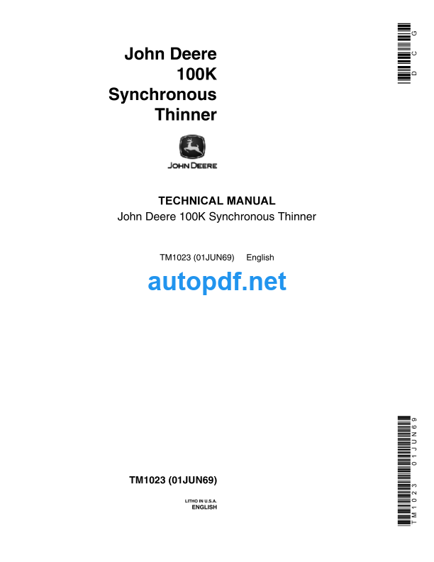 100K Synchronous Thinner Technical Manual (TM1023)