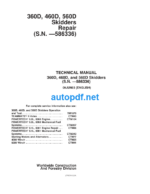 360D, 460D, 560D Skidders Repair TECHNICAL MANUAL