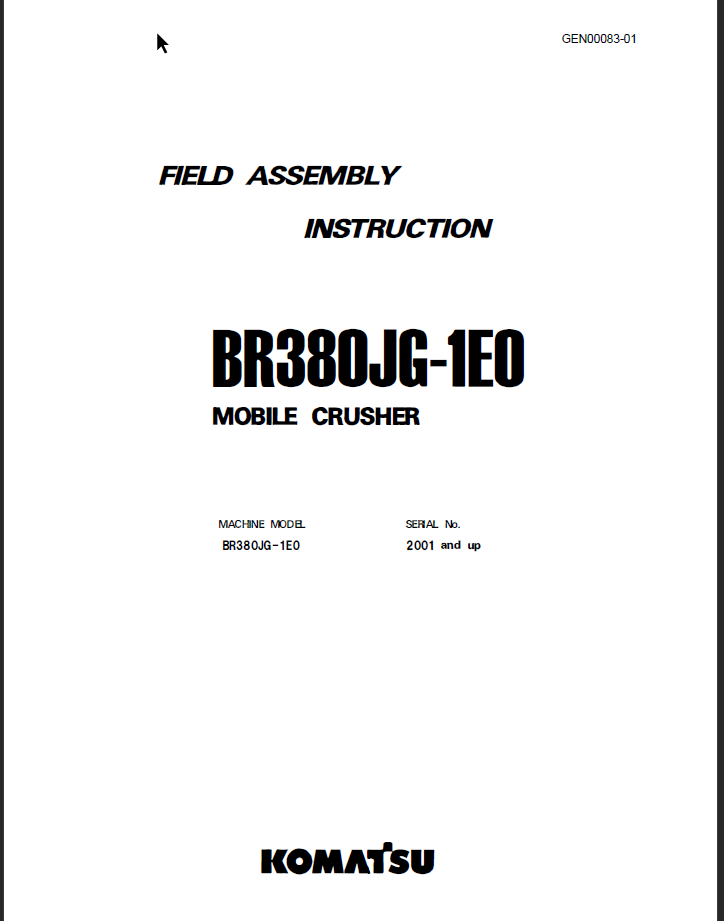 BR380JG-lE0 Shop Manual