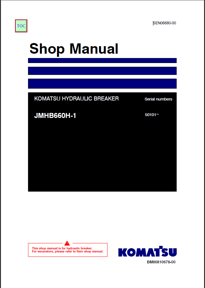 JMHB660H-1 (SEN06680-00) Shop Manual