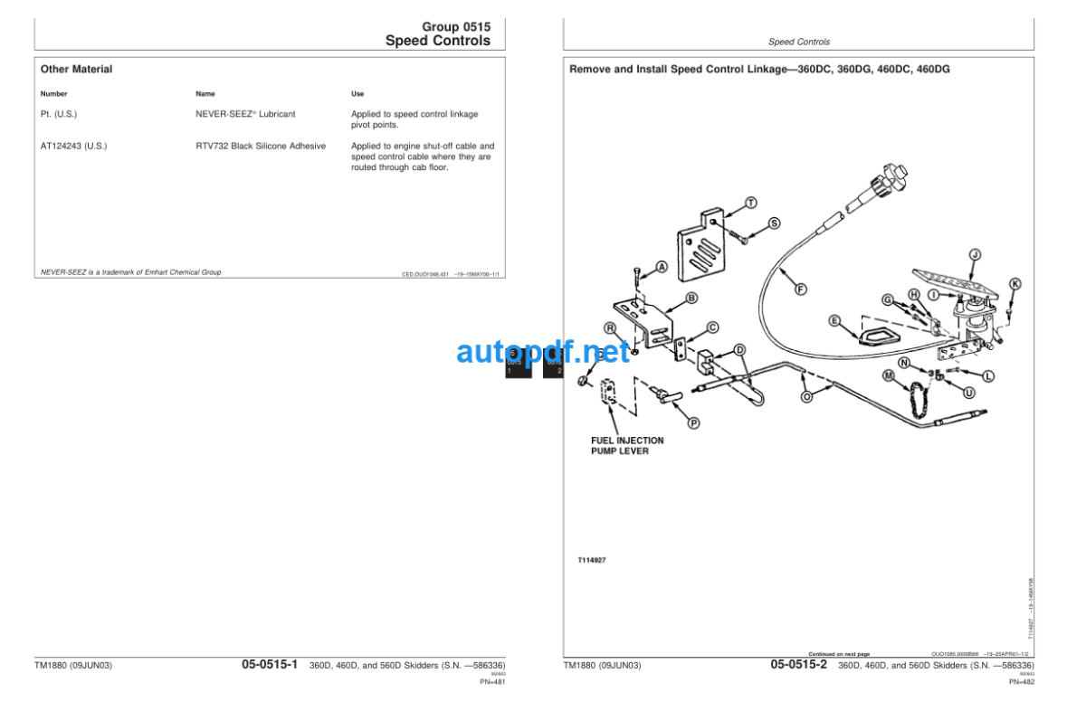 360D, 460D, 560D Skidders Repair TECHNICAL MANUAL