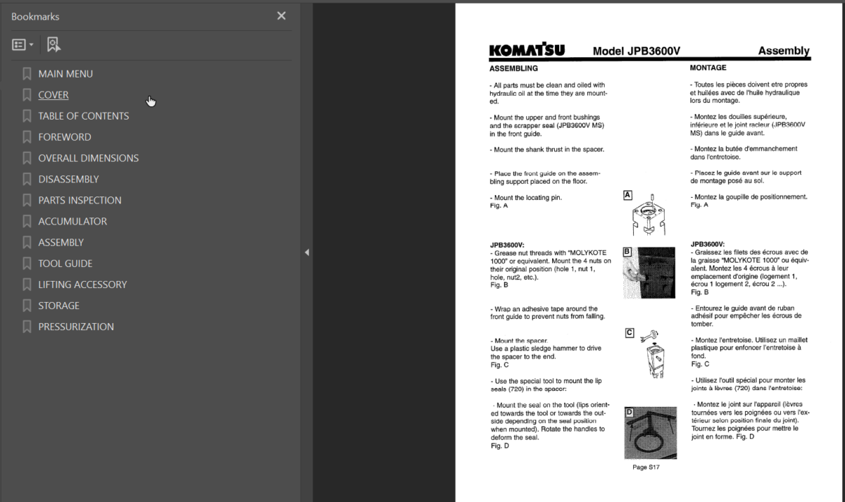 JPB3600V Shop Manual